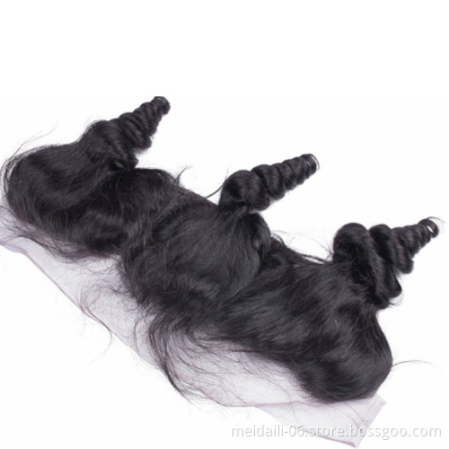 Hair Bundle Vendor Brazilian Mink Sale Black Bag Text Customize Fedex Body Loose Style Beauty Wave